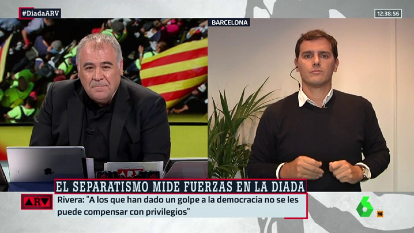 Albert Rivera, el d&iacute;a de la Diada en Catalu&ntilde;a: "Soy catal&aacute;n pero no quiero privilegios para mi tierra"