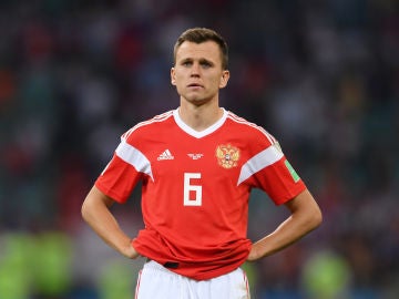 Cheryshev, con la selección rusa Cheryshev, con la selección rusa