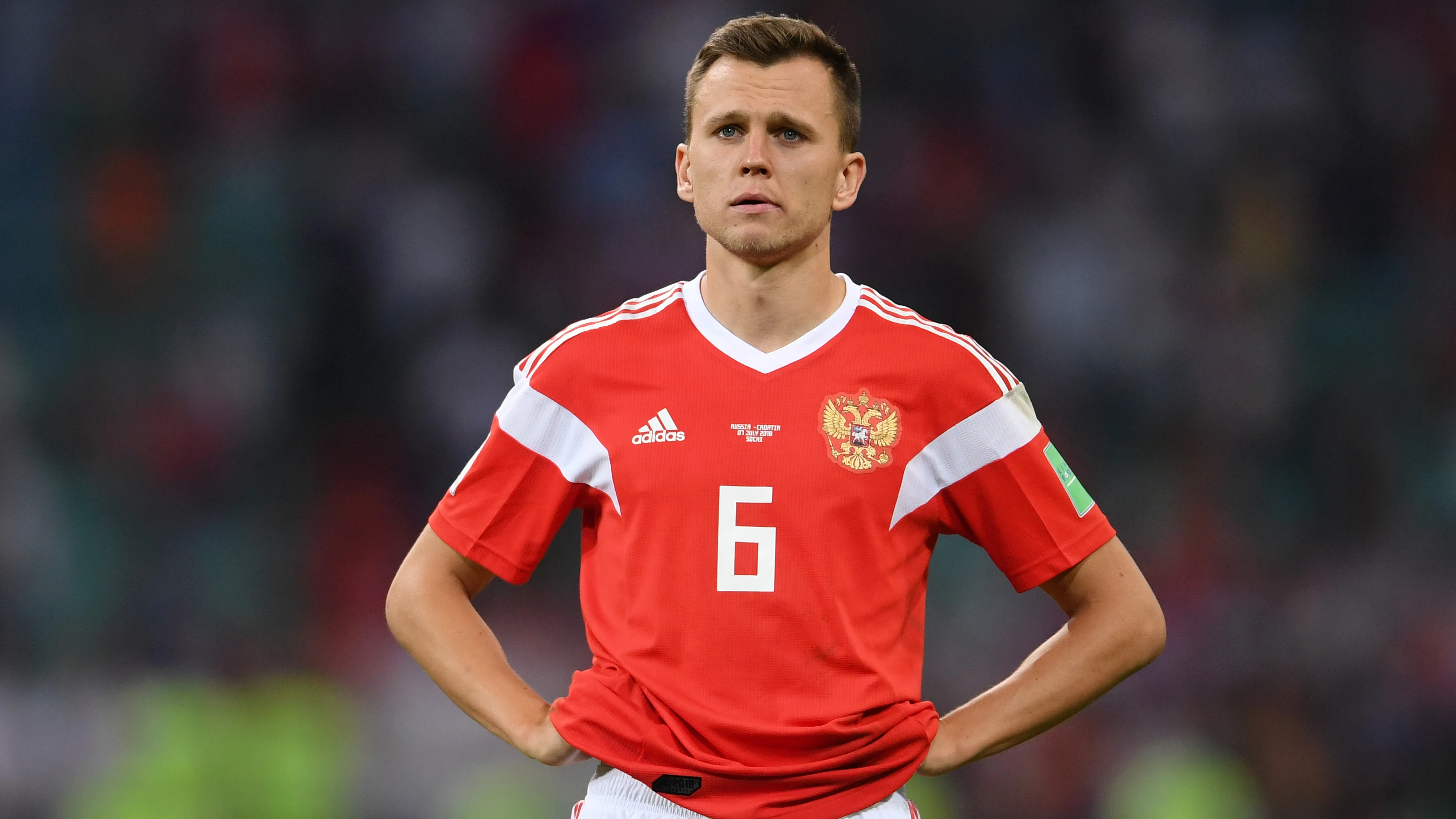 Cheryshev, con la selección rusa