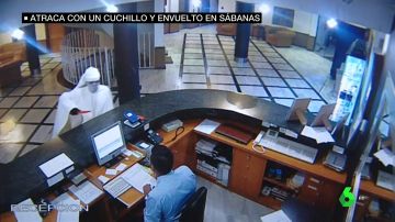 Disfrazado de fantasma: así intenta un ladrón atracar un hotel en Granada