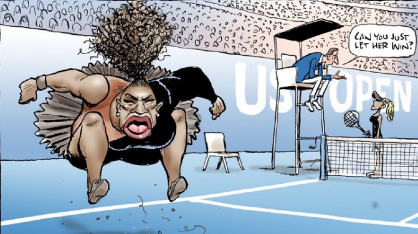 La vi&ntilde;eta de Mark Knight sobre Serena Williams