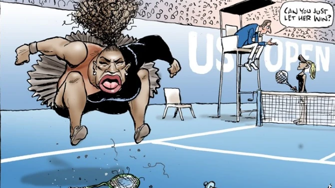 La viñeta de Mark Knight sobre Serena Williams