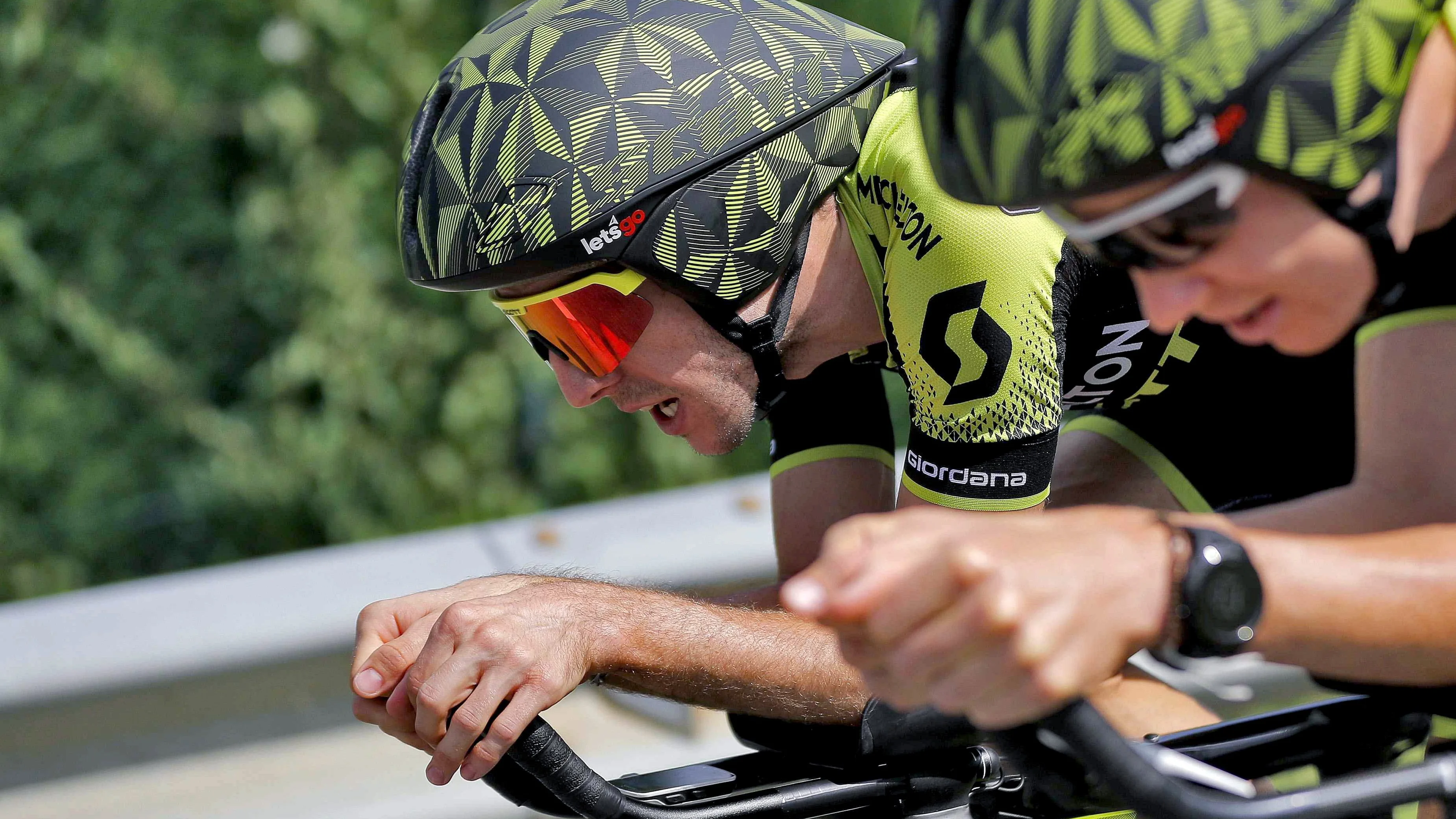 Simon Yates, durante una etapa de la Vuelta