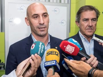 Luis Rubiales habla ante los medios de comunicación Luis Rubiales habla ante los medios de comunicación