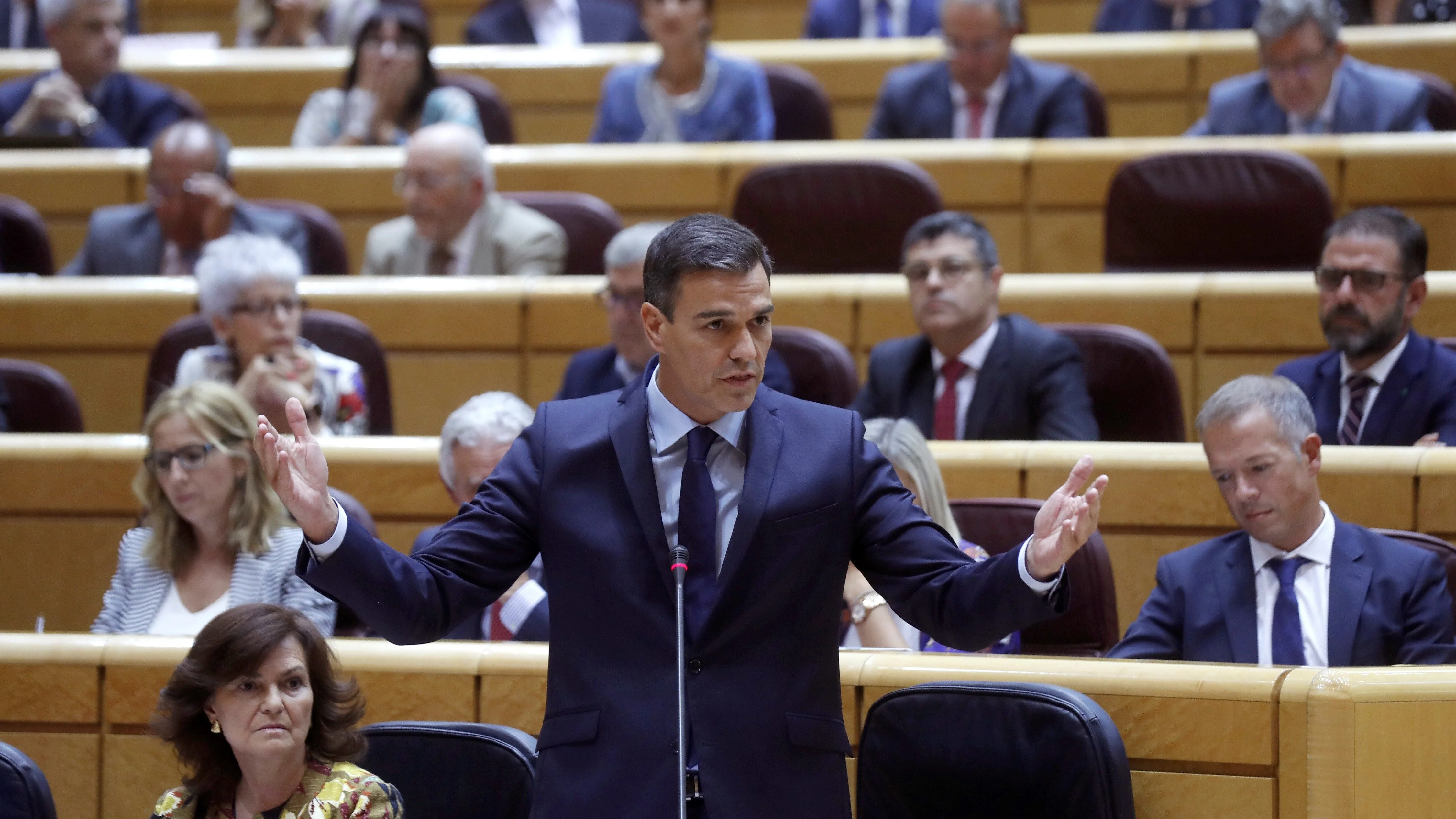 El presidente del Gobierno, Pedro Sánchez