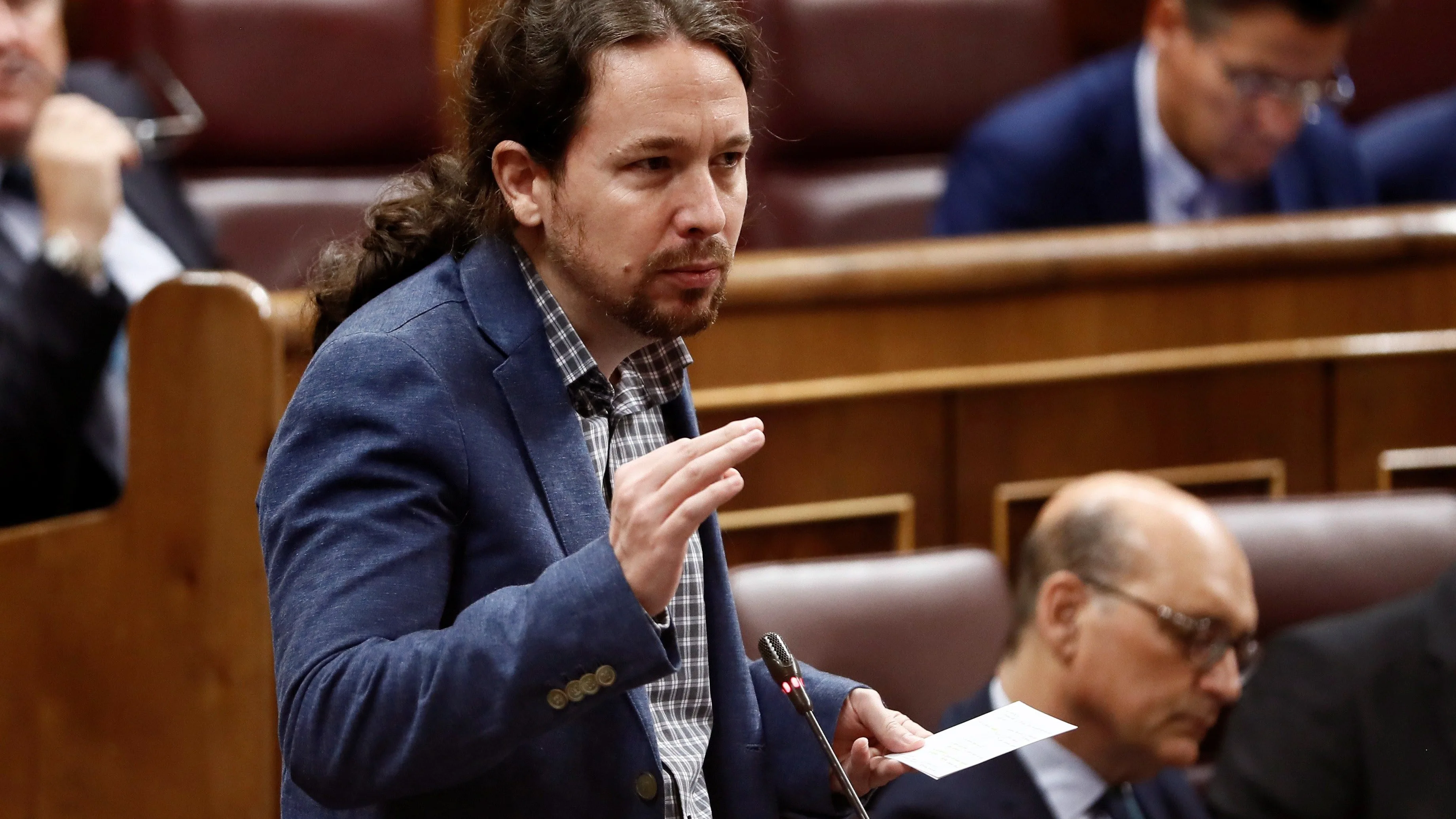 El secretario general de Podemos, Pablo Iglesias