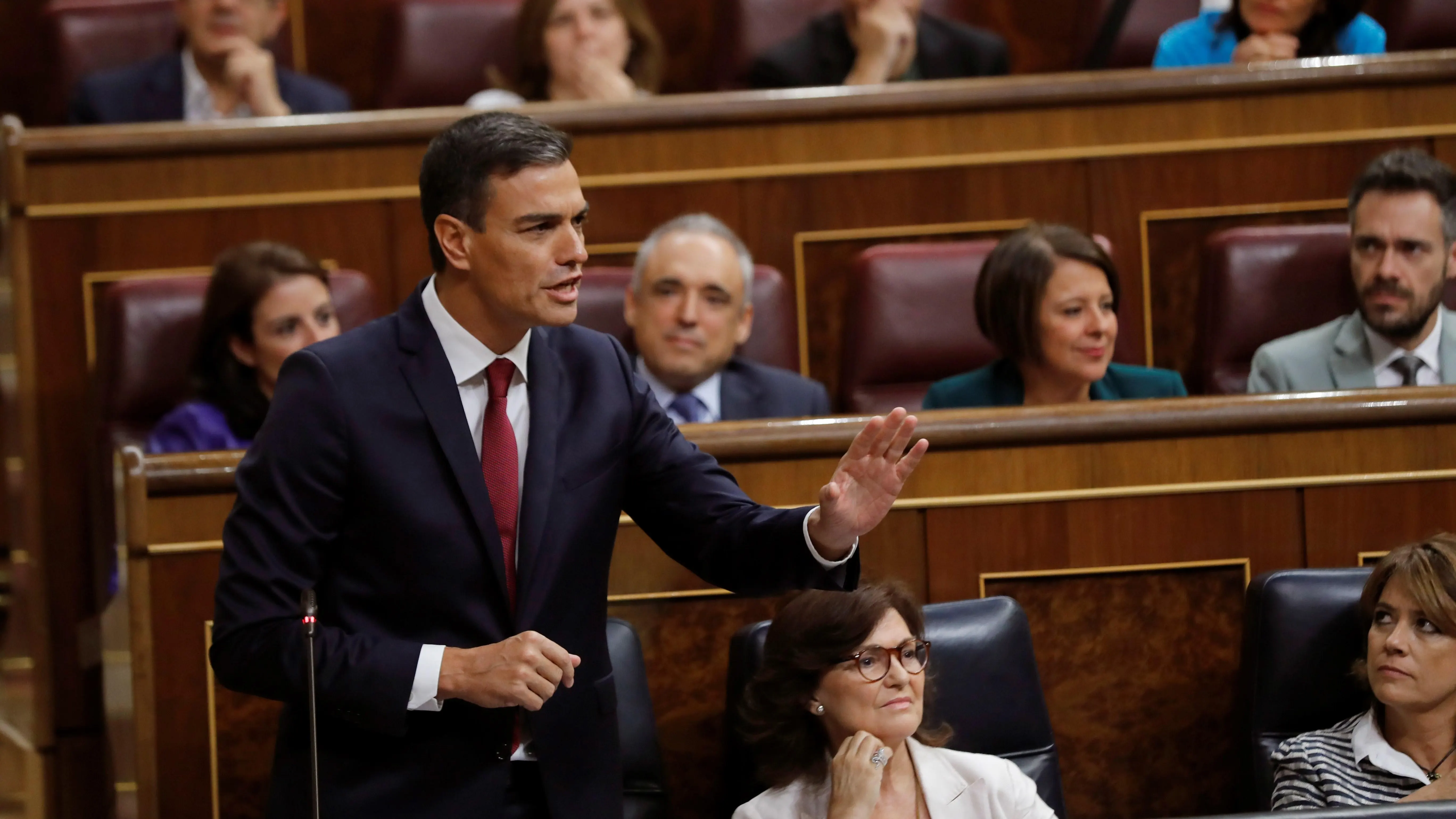 El presidente del Gobierno, Pedro Sánchez