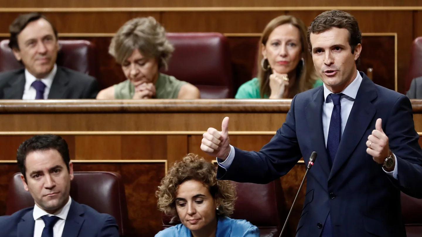 El presidente del PP, Pablo Casado El presidente del PP, Pablo Casado