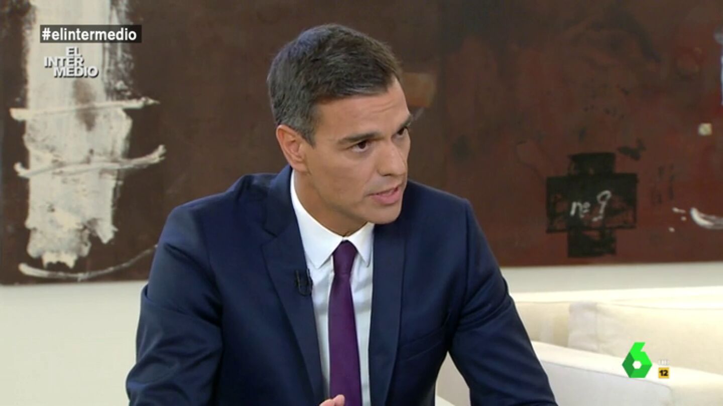 Pedro S&aacute;nchez en su entrevista con Ana Pastor