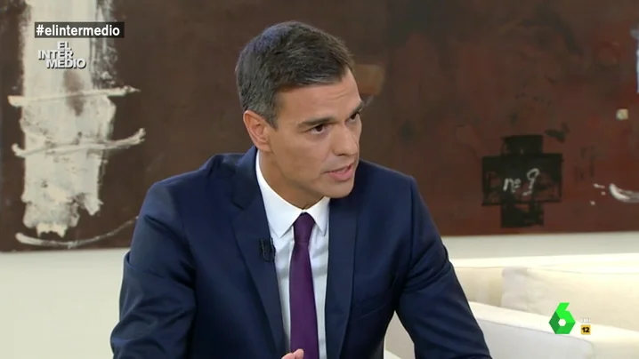 Pedro Sánchez en su entrevista con Ana Pastor