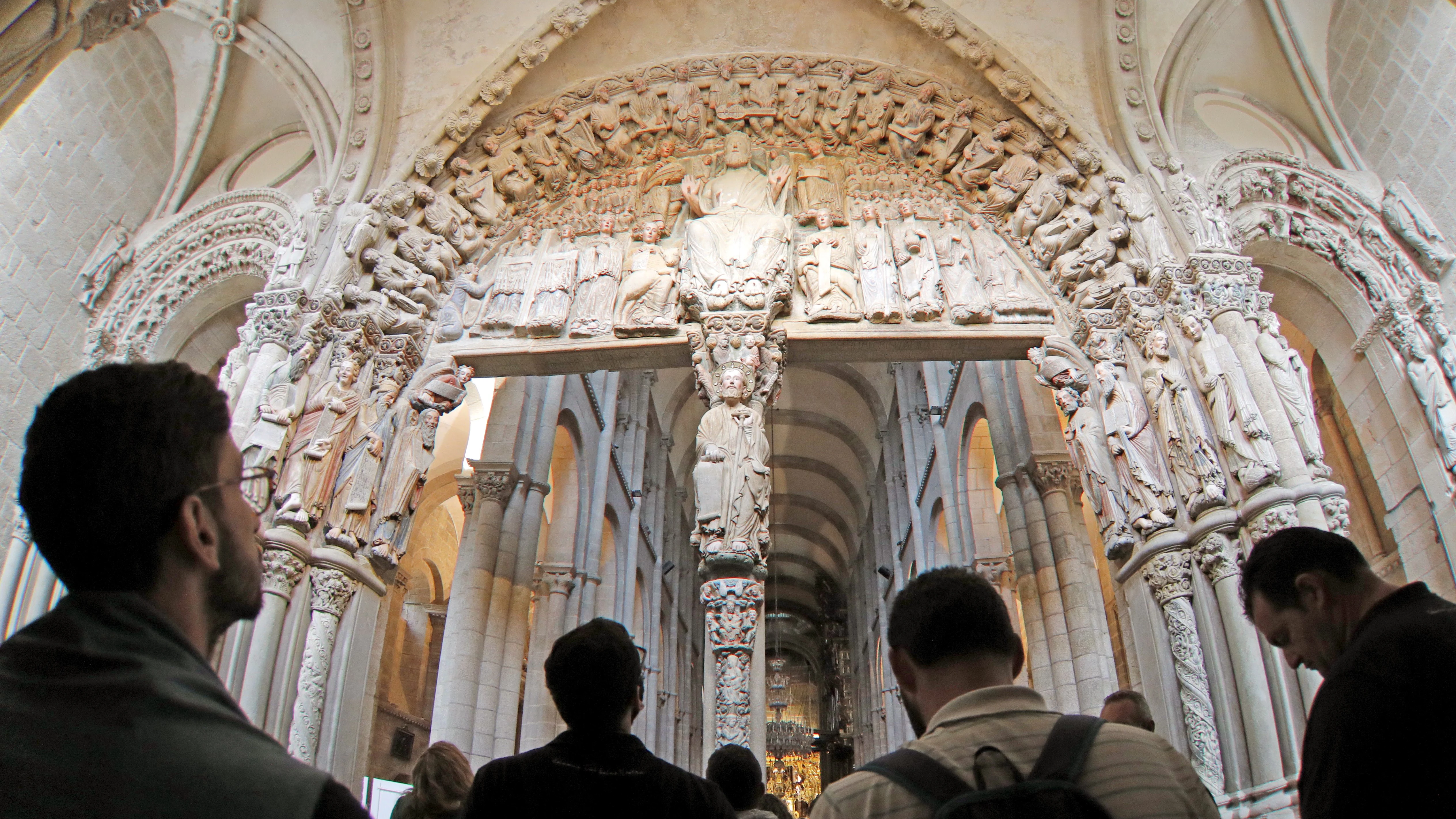 Vista del pórtico de la Gloria de la Catedral de Santiago