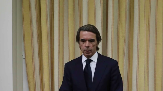 José María Aznar antes de comparecer en el Congreso José María Aznar antes de comparecer en el Congreso