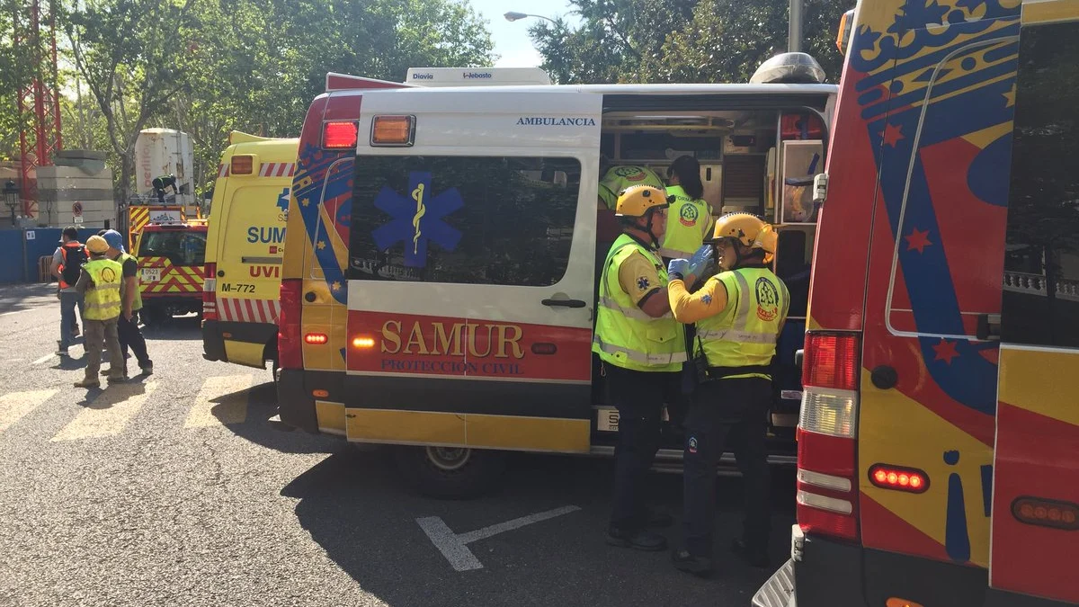 Ambulancias en los alrededores del Ritz