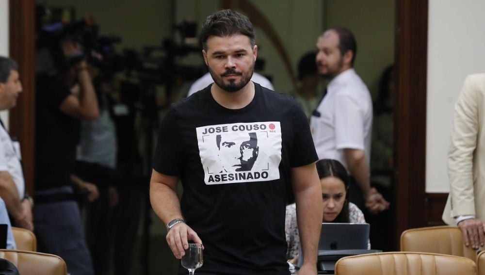 Gabriel Rufián en la comisión del Congreso sobre la caja B del PP Gabriel Rufián en la comisión del Congreso sobre la caja B del PP