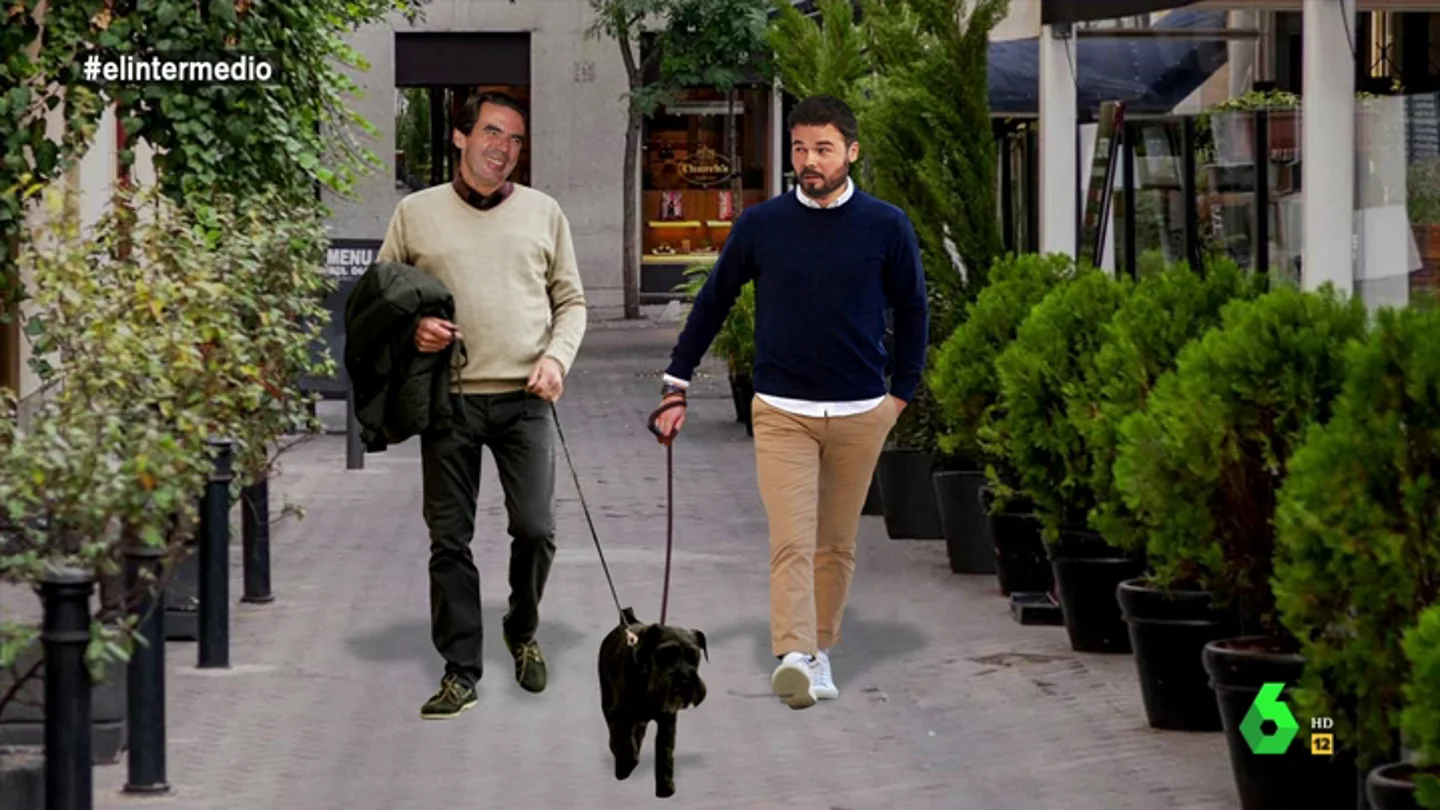 José María Aznar y Gabriel Rufián José María Aznar y Gabriel Rufián