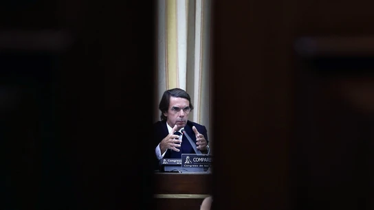 José María Aznar en la comisión del Congreso sobre la caja B del PP José María Aznar en la comisión del Congreso sobre la caja B del PP