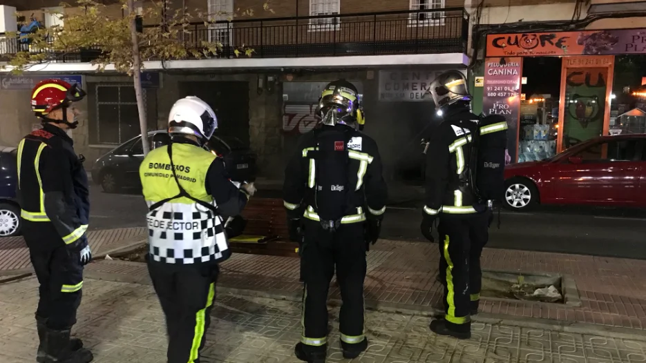 Incendio en una galería de San Sebastián de los Reyes