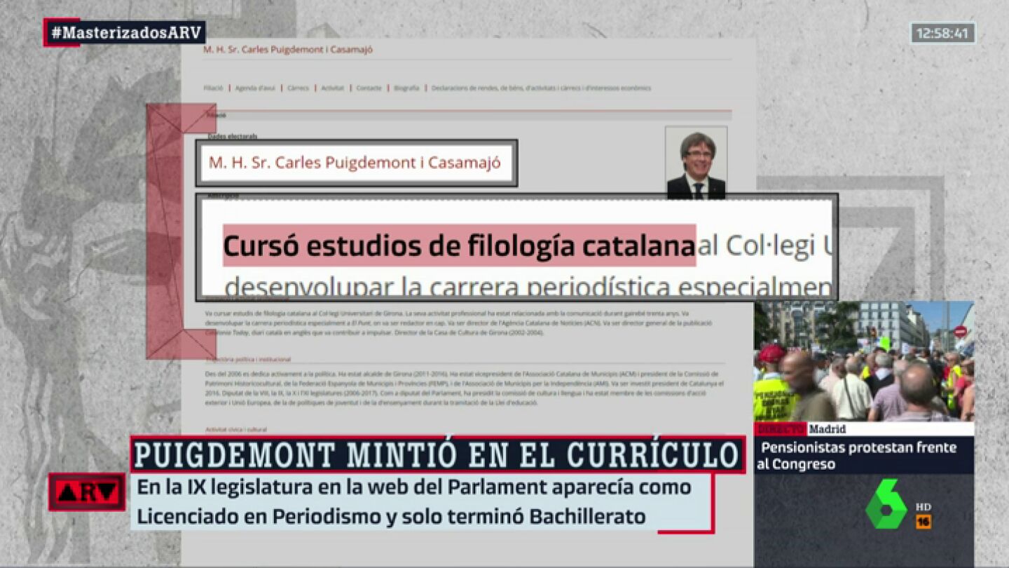 Curr&iacute;culo de Carles Puigdemont
