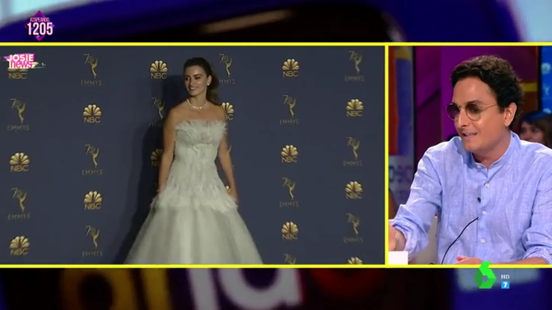 Josie desvela el detalle del espectacular vestido de Penélope Cruz en los Emmy del que casi nadie se había dado cuenta