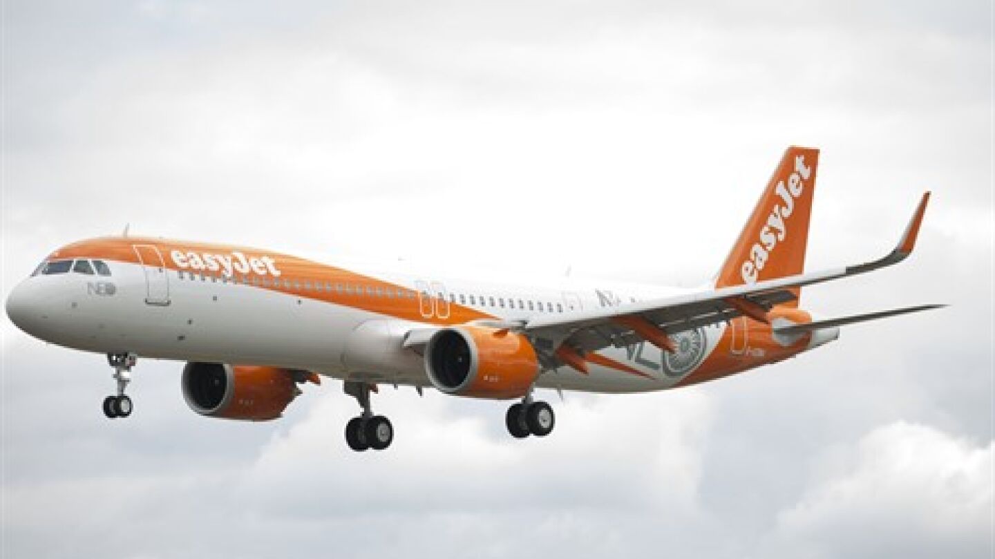 Un avi&oacute;n aribus A321 de la compa&ntilde;&iacute;a easyJet