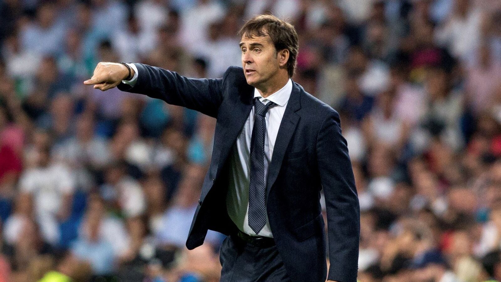 Lopetegui durante el partido contra la Roma