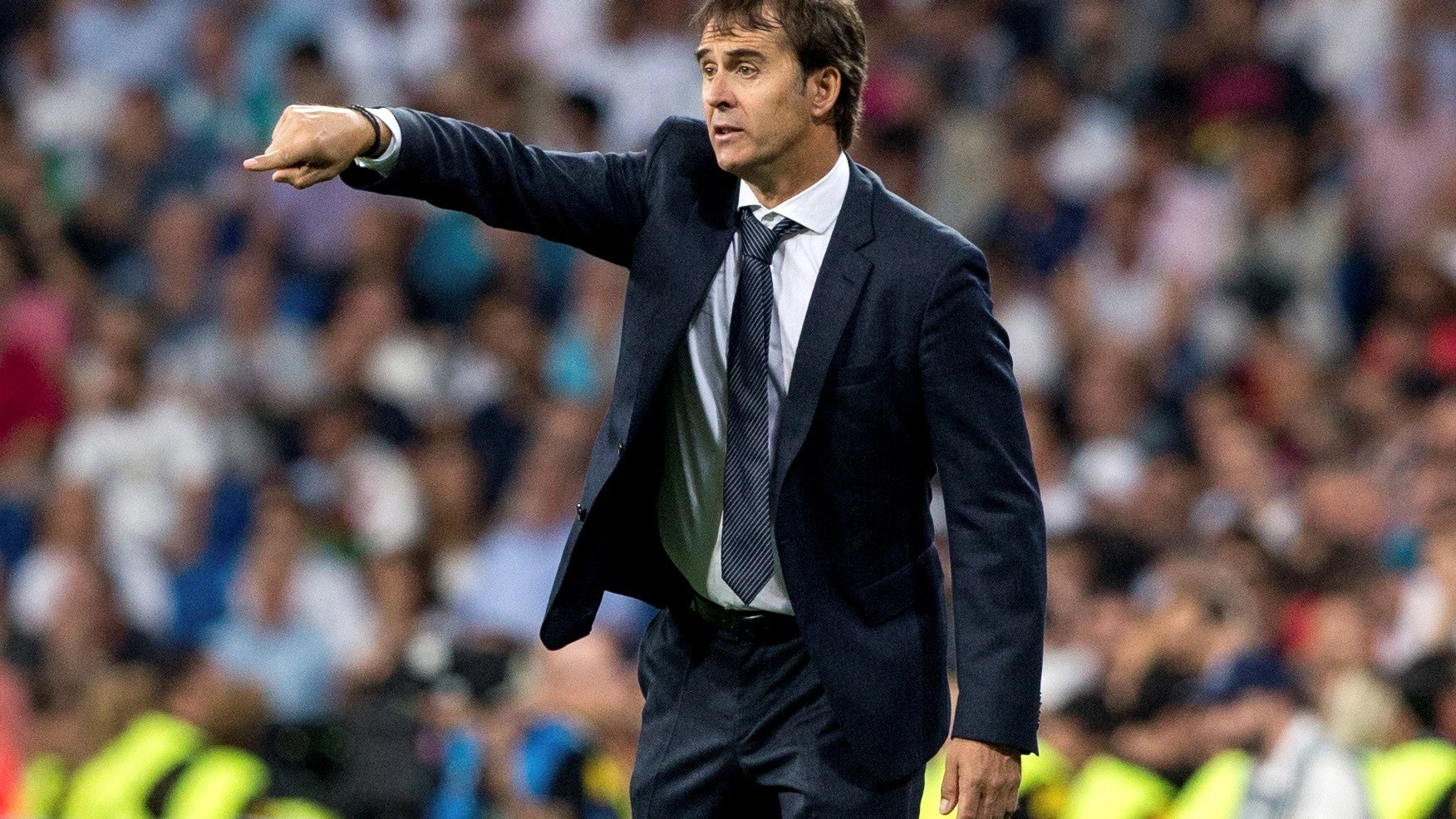 Lopetegui durante el partido contra la Roma