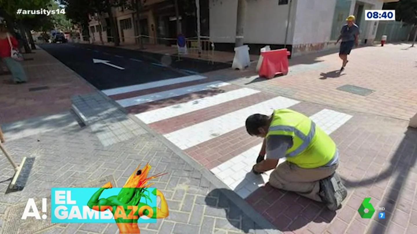 Así es el paso de peatones al revés Así es el paso de peatones al revés