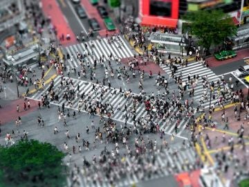 Paso diagonal de Shibuya, Japón Paso diagonal de Shibuya, Japón