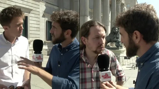 Errejón e Iglesias ante Gonzo Errejón e Iglesias ante Gonzo