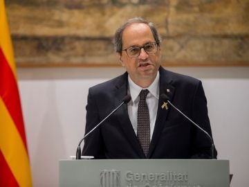 Quim Torra ante los medios Quim Torra ante los medios