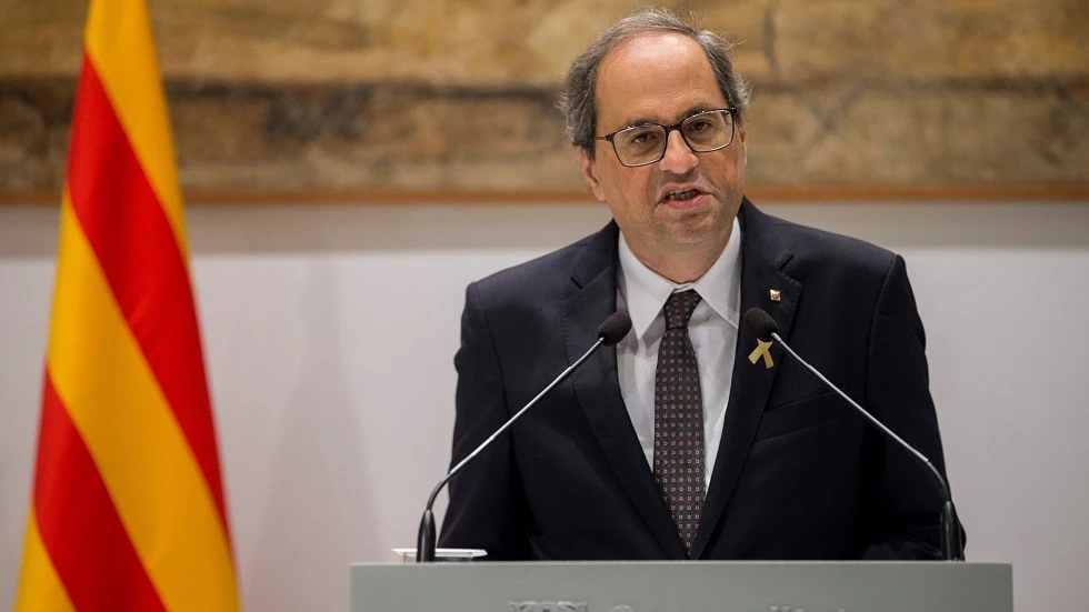 Quim Torra ante los medios