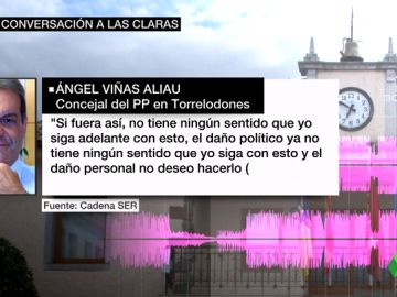 El chantaje de un concejal del PP a la alcaldesa de Torrelodones: "Queremos la silla. Si no os presentáis, intento frenar la denuncia" El chantaje de un concejal del PP a la alcaldesa de Torrelodones: "Queremos la silla. Si no os presentáis, intento frenar la denuncia"