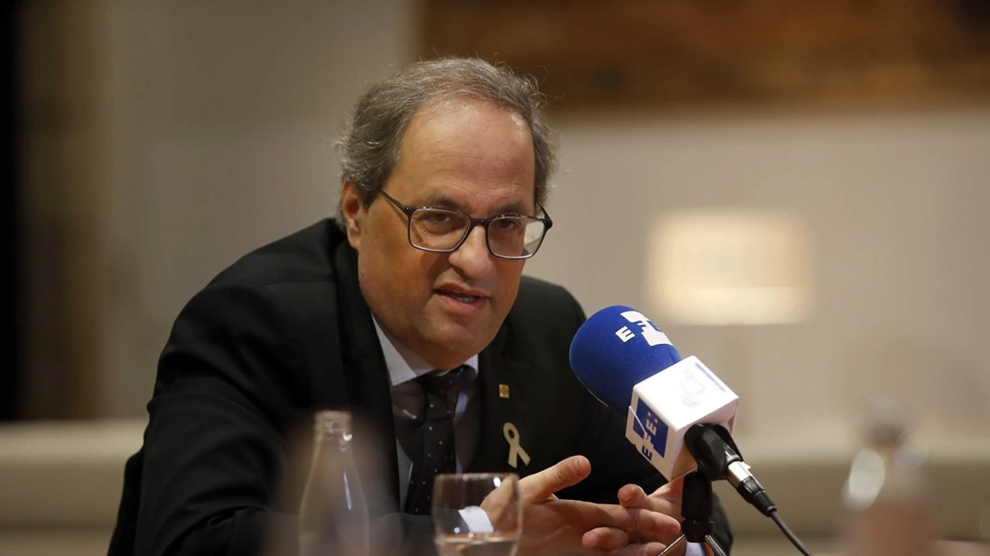 Quim Torra en una entrevista con la agencia EFE Quim Torra en una entrevista con la agencia EFE