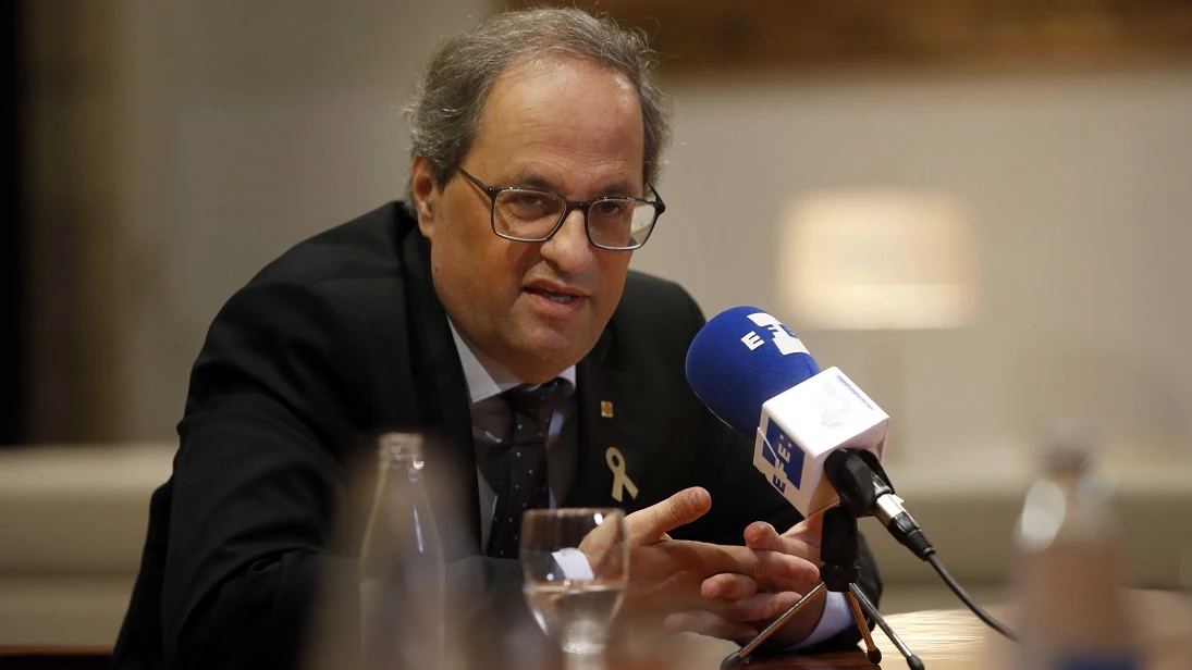 Quim Torra en una entrevista con la agencia EFE Quim Torra en una entrevista con la agencia EFE