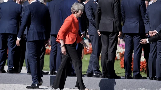 Theresa May en la cumbre de líderes de la UE Theresa May en la cumbre de líderes de la UE