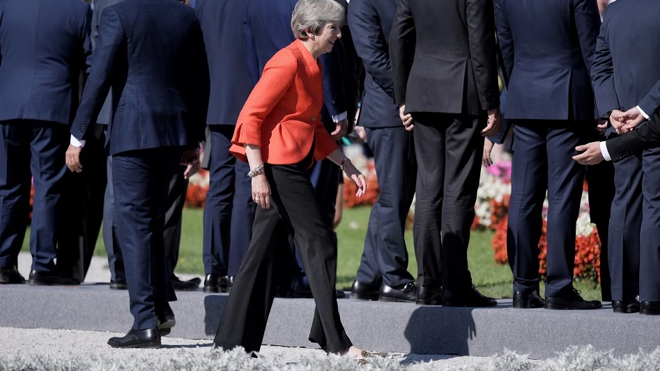 Theresa May en la cumbre de líderes de la UE