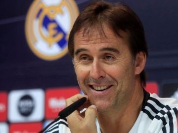 Lopetegui en rueda de prensa Lopetegui en rueda de prensa