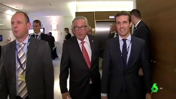 Pablo Casado y Jean Claude Juncker