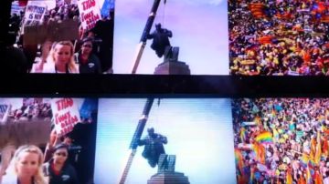 U2 sustituye las esteladas de su concierto en Berlín por la manifestación del Orgullo para su arranque de concierto en Madrid