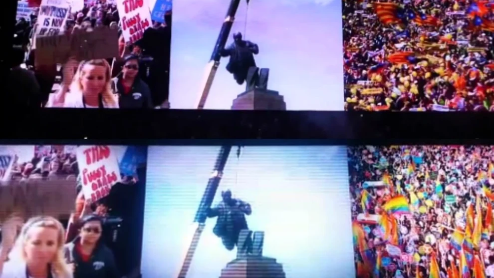 U2 sustituye las esteladas de su concierto en Berlín por la manifestación del Orgullo para su arranque de concierto en Madrid