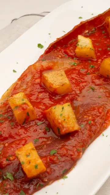 Magras con tomate. Magras con tomate.