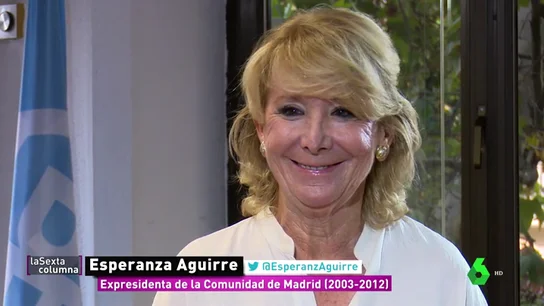 Esperanza Aguirre, "ilusionada" con el nuevo PP: "El PP de Casado es el PP de los principios del centro-derecha en el mundo" Esperanza Aguirre, "ilusionada" con el nuevo PP: "El PP de Casado es el PP de los principios del centro-derecha en el mundo"