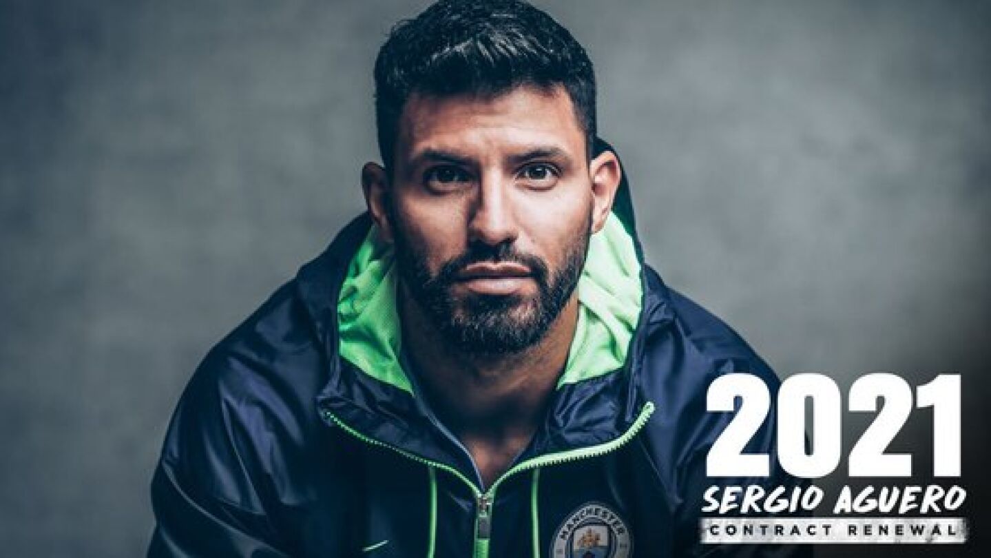 Ag&uuml;ero renueva con el City