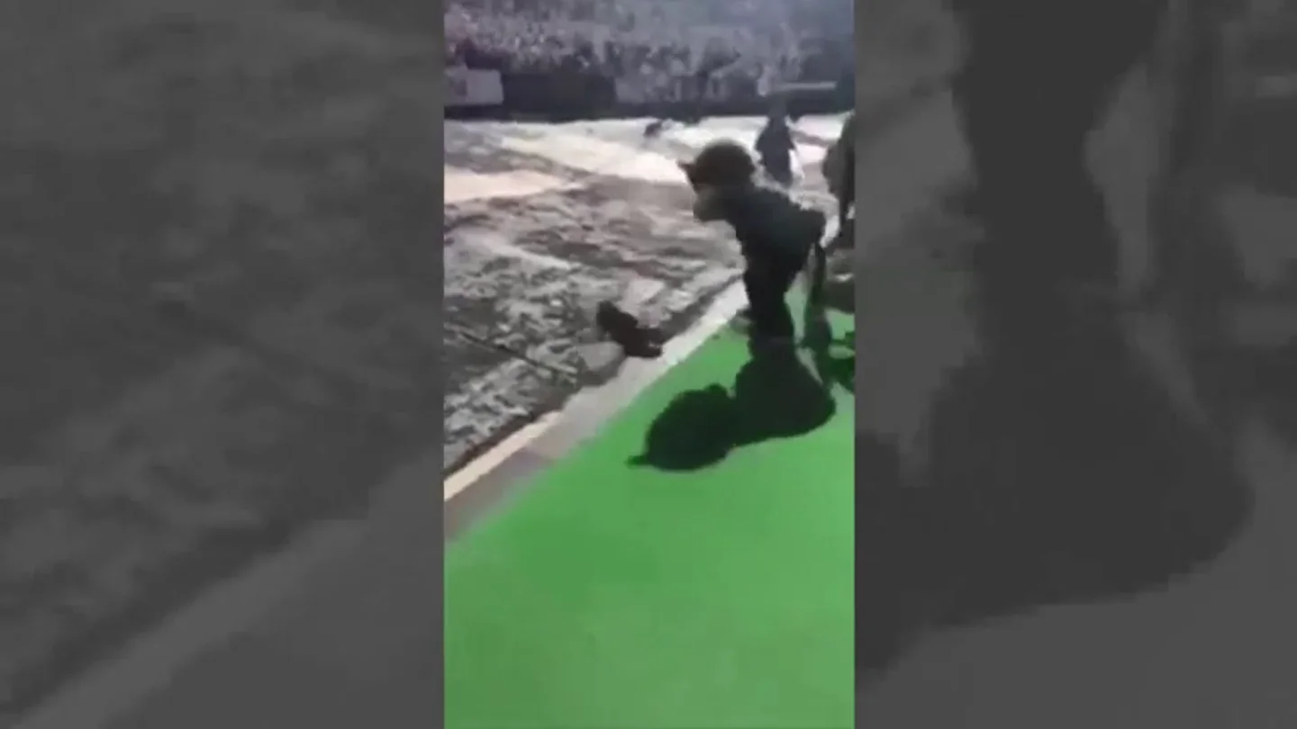 Una mascota de un equipo de fútbol americano se dispara accidentalmente en pleno partido Una mascota de un equipo de fútbol americano se dispara accidentalmente en pleno partido