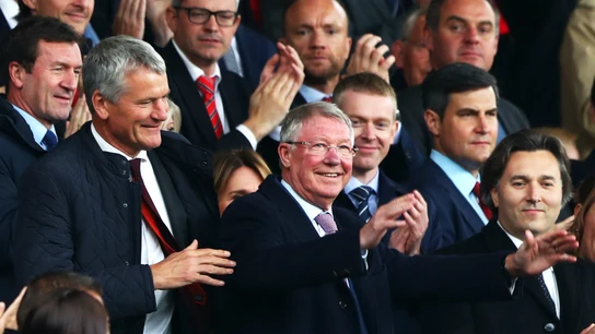 Alex Ferguson, en Old Trafford Alex Ferguson, en Old Trafford