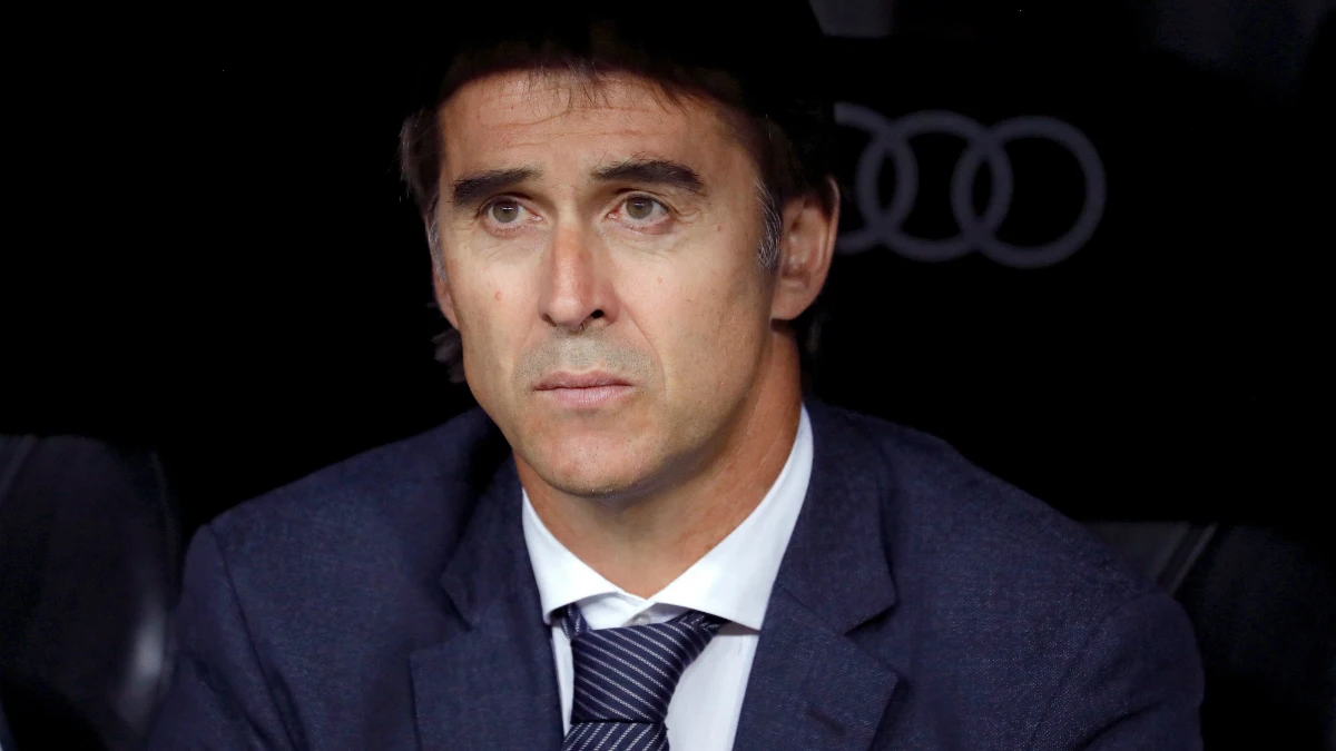 Lopetegui, en el banquillo del Real Madrid