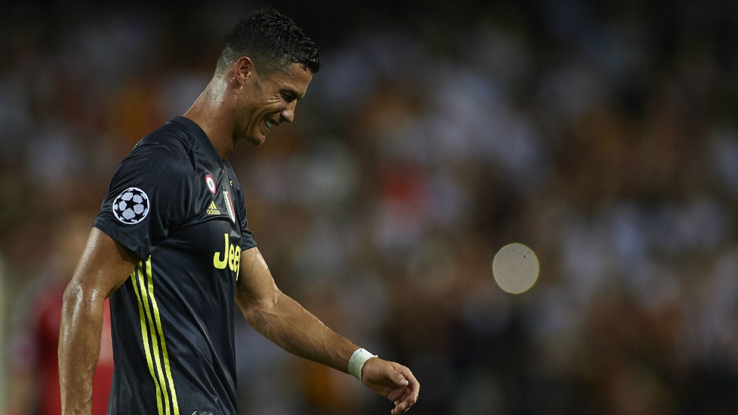 Cristiano, llorando