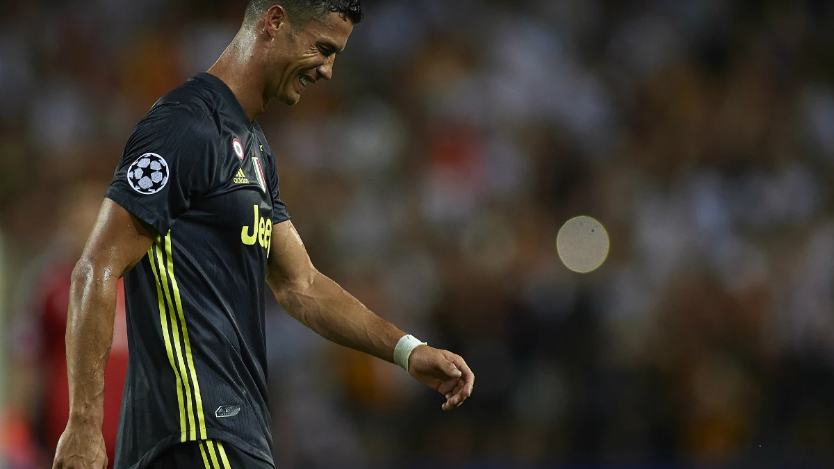 Cristiano, llorando