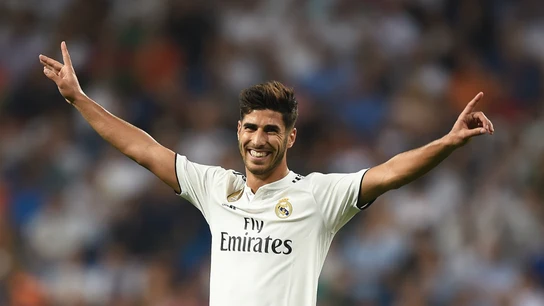 Asensio celebra un gol Asensio celebra un gol
