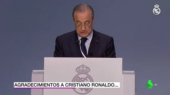 Florentino: "Cristiano ha sido un referente, digno sucesor de Alfredo Di Stéfano" Florentino: "Cristiano ha sido un referente, digno sucesor de Alfredo Di Stéfano"